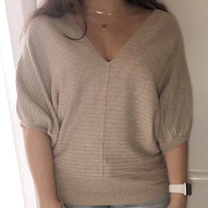 White House Black Market Tan Sweater